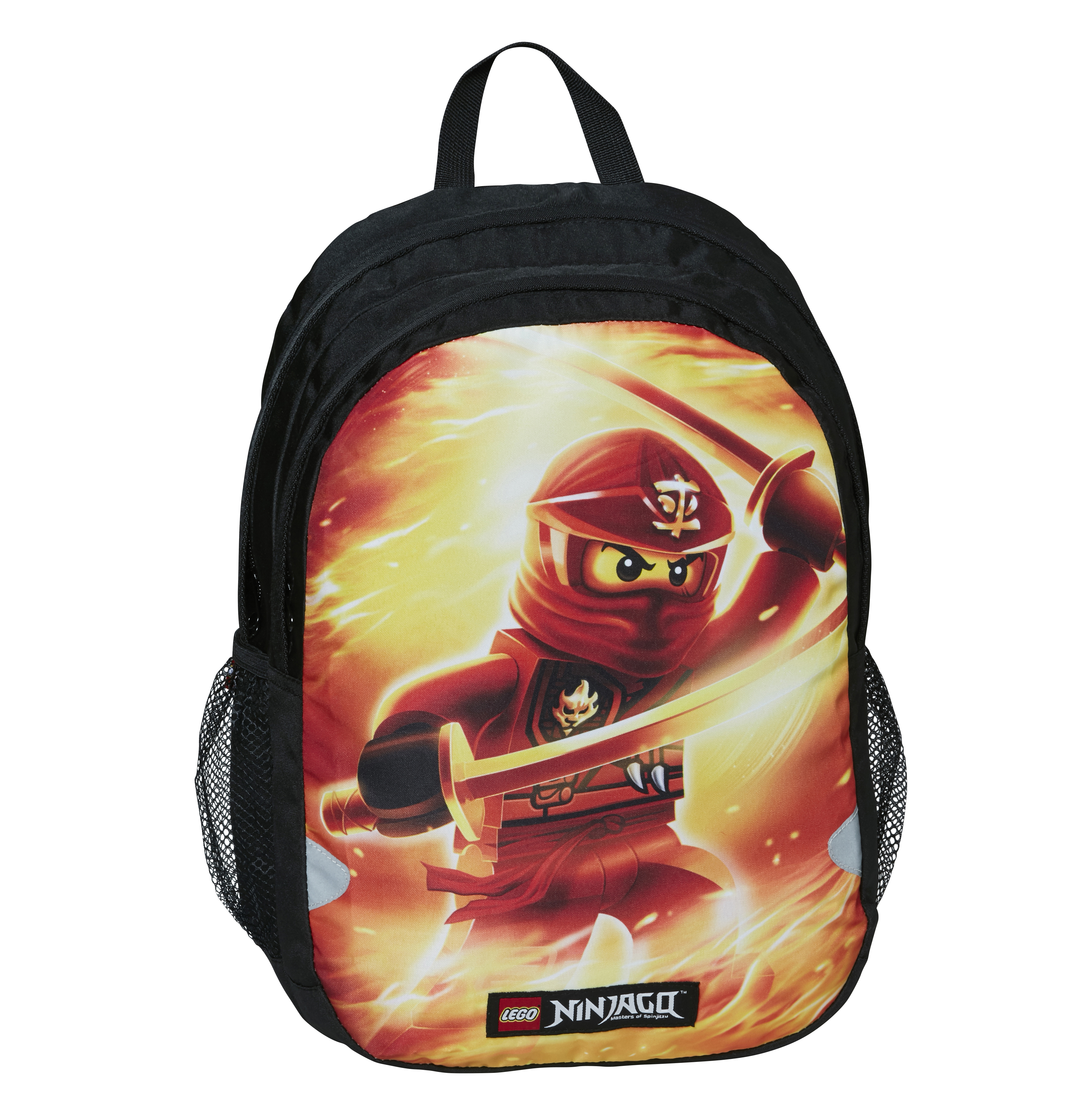 Rucsac extins Lego V-Line - design rosu NinjaGo Kai