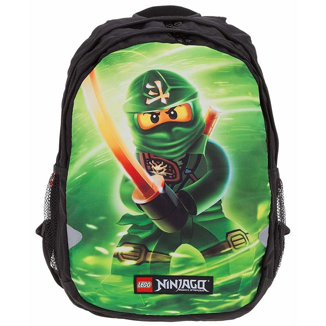 Rucsac extins Lego V-Line - design verde NinjaGo Lloyd