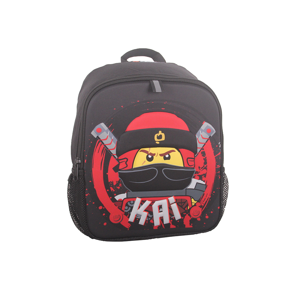 Rucsac negru Lego M-Line - design rosu NinjaGo Kai