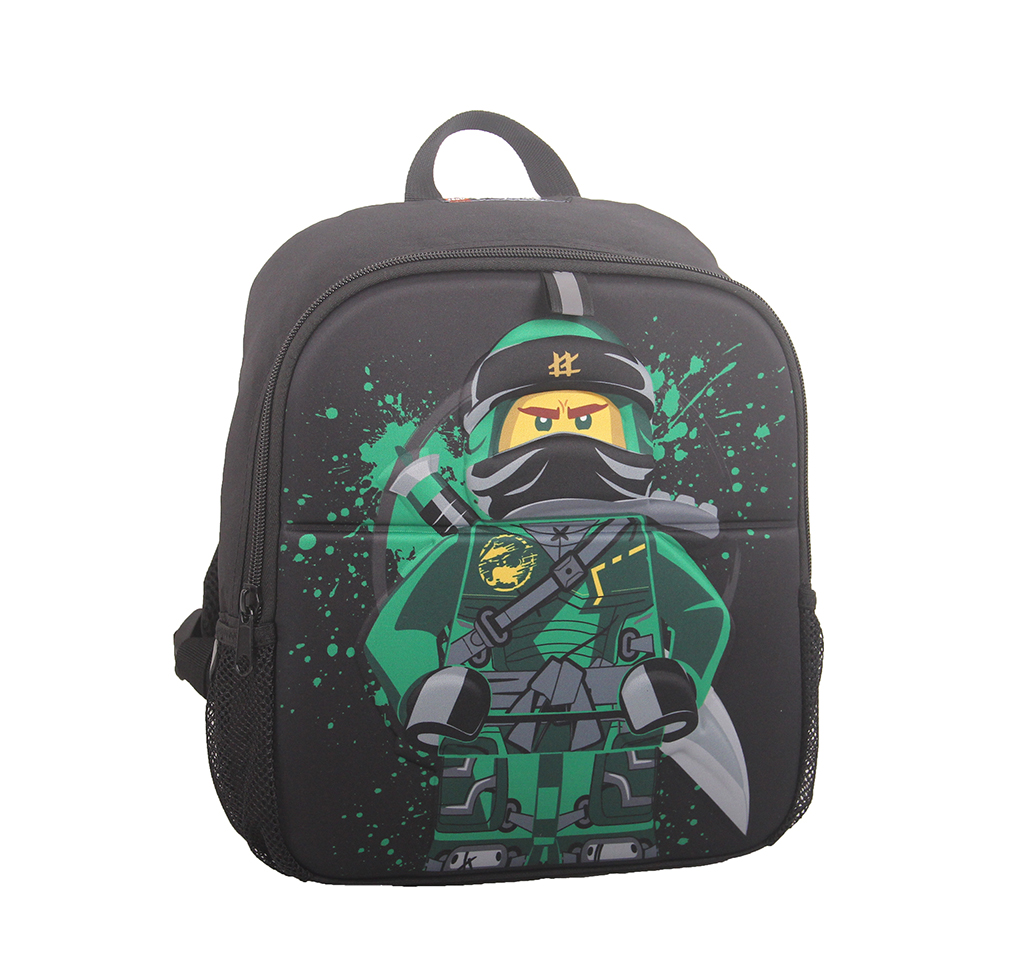 Rucsac negru Lego M-Line - design verde NinjaGo Lloyd