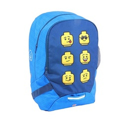 Rucsac scoala LEGO V-Line - design Faces Blue