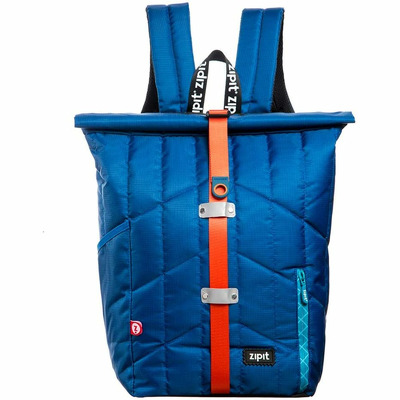 Rucsac ZIPIT Puffer Premium - albastru cu banda rosie