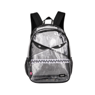 Rucsac ZIPIT Razor cu 2 compartimente cu 1 compartiment cu incuietoare - Transparent