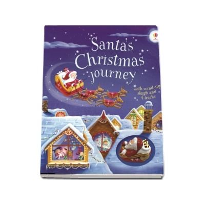 Santas Christmas journey with wind-up sleigh