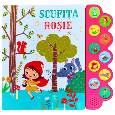 Scufita rosie cu 10 sunete