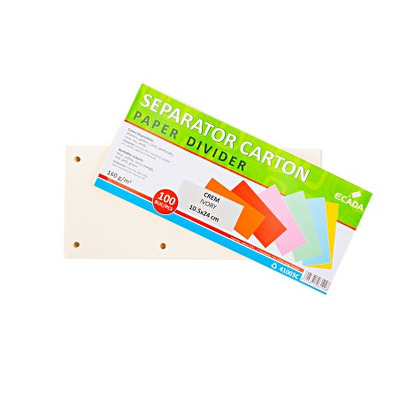 Separator carton 10.5X24CM 160G SET 100 crem