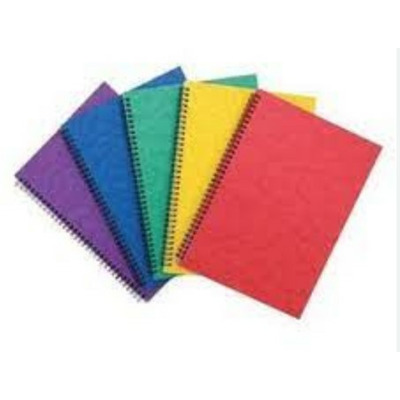 Set 5 caiete cu spirala Pukka Pad A4, 120 pag, dictando cu cadran alb, 4 perforatii indosariere, microperforatii desprindere, mix 5 culori