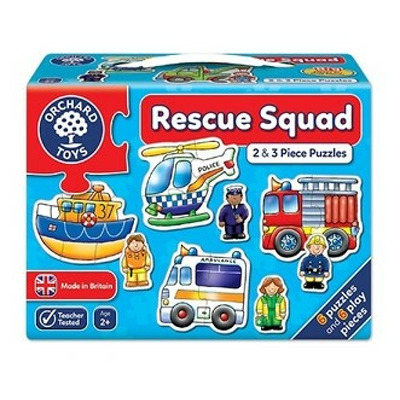 Set 6 puzzle Echipa de salvare (2 si 3 piese) RESCUE SQUAD