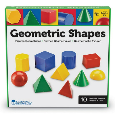 Set de 10 piese - Corpuri geometrice din material plastic, Learning Resources