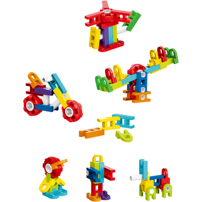 Set de constructie STEAM in cutiuta - Fun Blocks (26 piese)