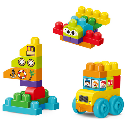 Set de constructie STEAM - Vehicule (38 piese)