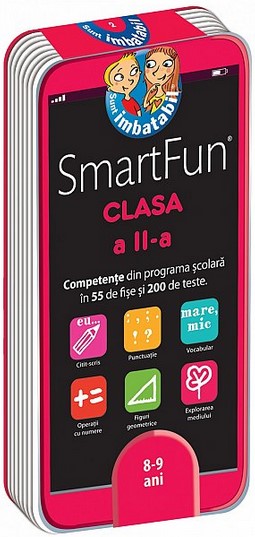 SmartFun - clasa a II-a (8-9 ani), competente din programa scolara in 55 de fise si 200 de teste