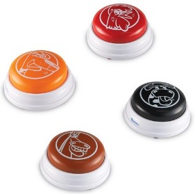 Sonerii pentru raspuns - animale - set 4 buc