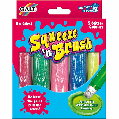 Squeezen Brush - 5 culori cu sclipici