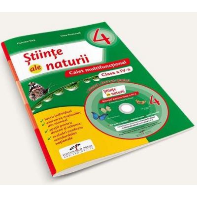 Stiinte ale naturii, pentru clasa a IV-a. Caiet multifunctional - Contine manual digital pe CD