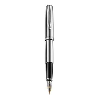 Stilou Diplomat Excellence A2, cu penita M, aurita 14kt. - Chrome