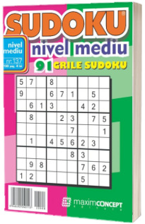 Sudoku nivel mediu. 91 grile sudoku. Numarul 137