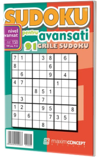 Sudoku nivel mediu. 91 grile sudoku. Numarul 158