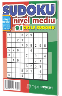 Sudoku nivel mediu. 91 grile sudoku. Numarul 163