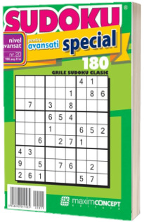 Sudoku pentru avansati special, numarul 20. 180 de grile sudoku clasic