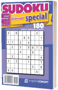 Sudoku pentru avansati special, numarul 29. 180 de grile sudoku clasic