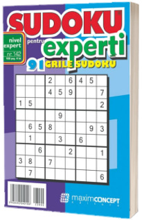 Sudoku pentru experti. 91 grile sudoku. Numarul 142