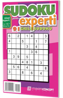 Sudoku pentru experti. 91 grile sudoku. Numarul 157