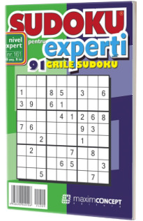 Sudoku pentru experti. 91 grile sudoku. Numarul 161