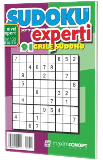 Sudoku pentru experti. 91 grile sudoku. Numarul 163