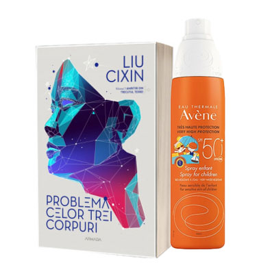 Summer KIT - Problema celor 3 corpuri si Spray pentru protectie solara cu SPF 50+, 200 ml, Avene