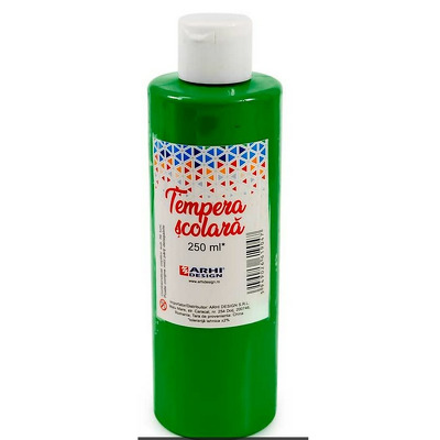 Tempera scolara 250 ml, Verde Inchis