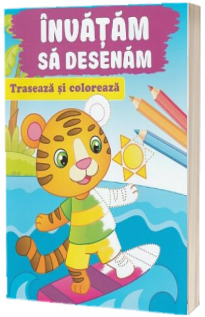 Traseaza si coloreaza. Invatam sa desenam