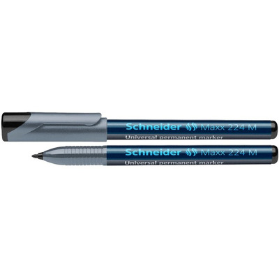 Universal permanent marker Schneider Maxx 224 M, varf 1mm - negru